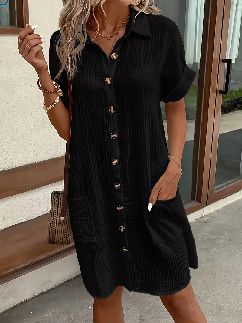 Vestido abotonado de domingo