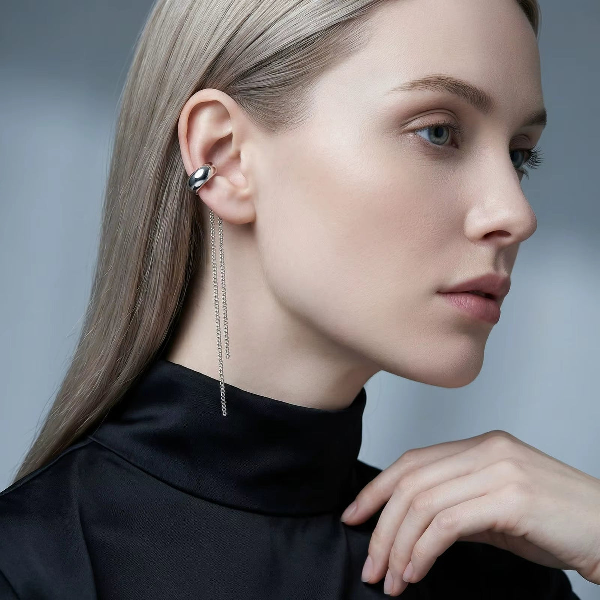 Pendiente de oreja Chain Fall