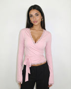 ISABEL | Top Wrap Encaje