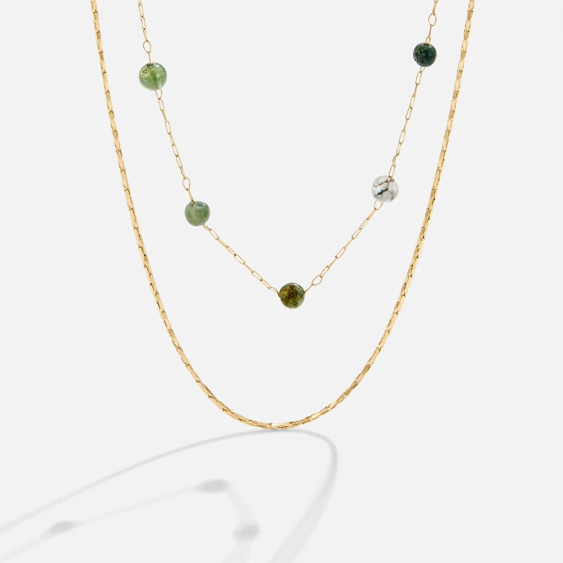 Cadena de capas Alana Oro & Piedra