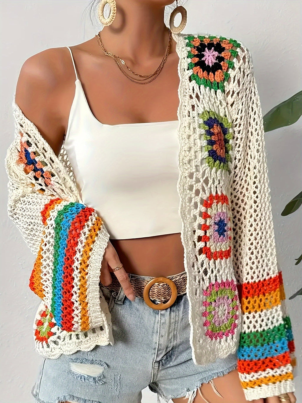 Cárdigan de Crochet Mosaico Eden