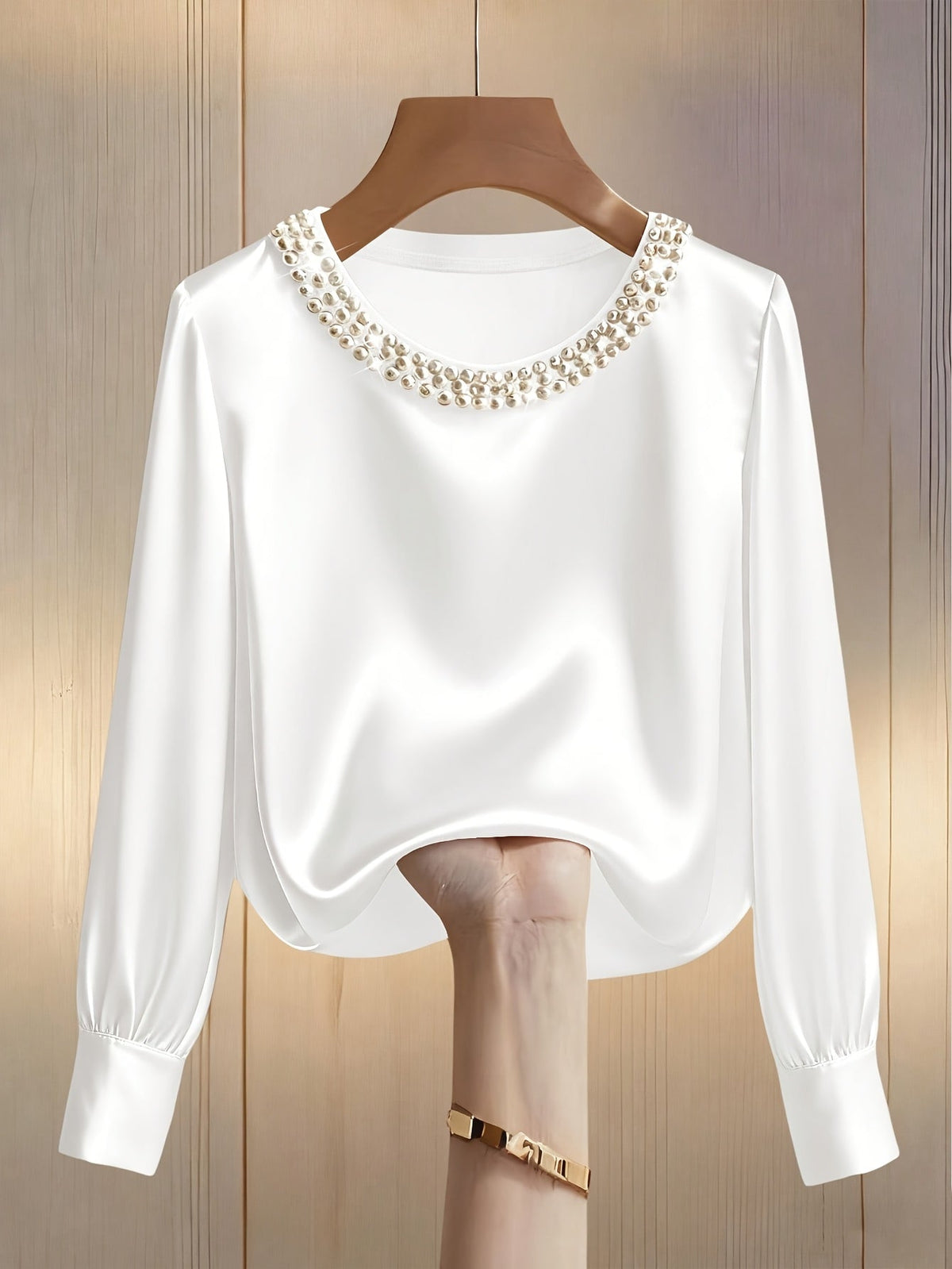 Blusa de satén