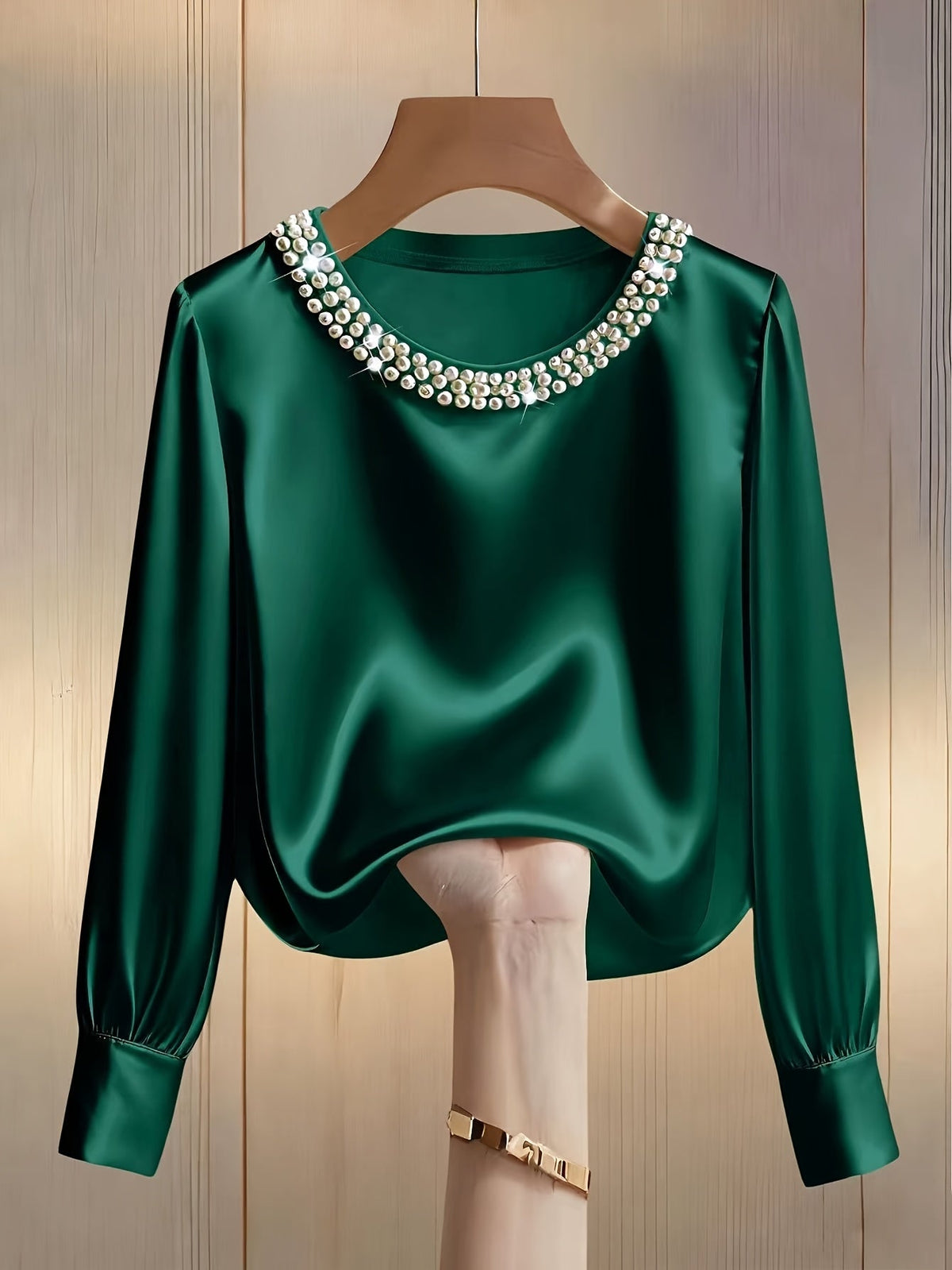 Blusa de satén