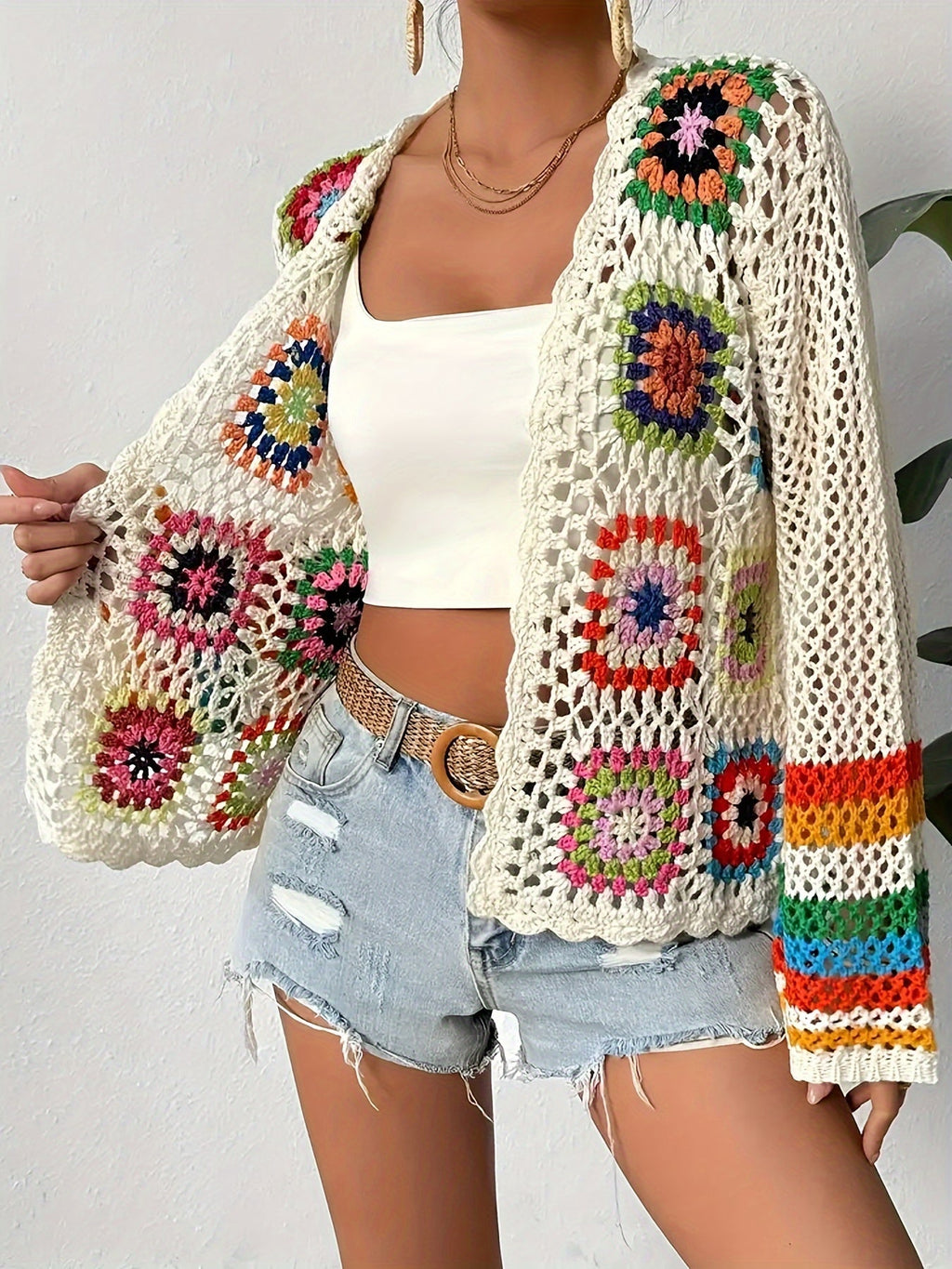 Cárdigan de Crochet Mosaico Eden