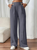 Pantalones Margaux con cinturilla abotonada