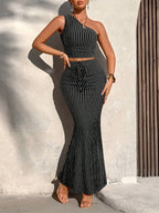 Conjunto largo Capri a rayas