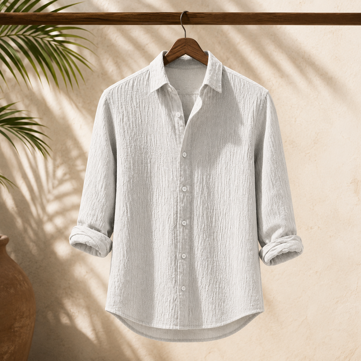 Camisa de lino y algodón Ravello