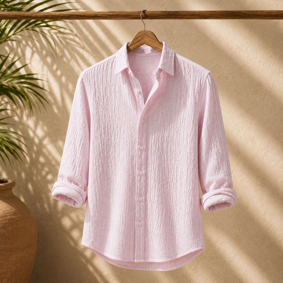 Camisa de lino y algodón Ravello