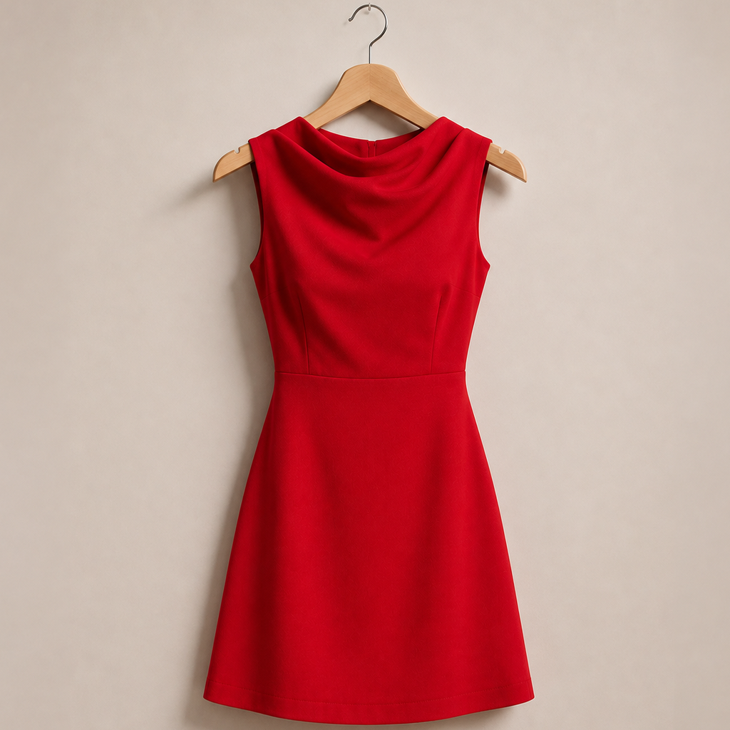 Minivestido drapeado