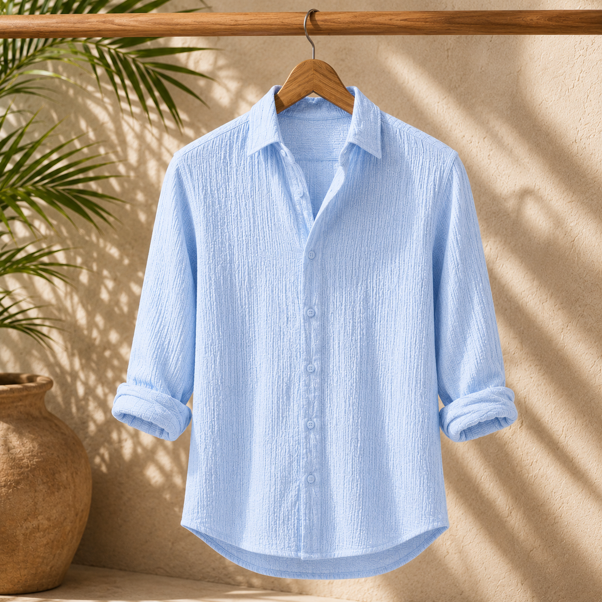 Camisa de lino y algodón Ravello