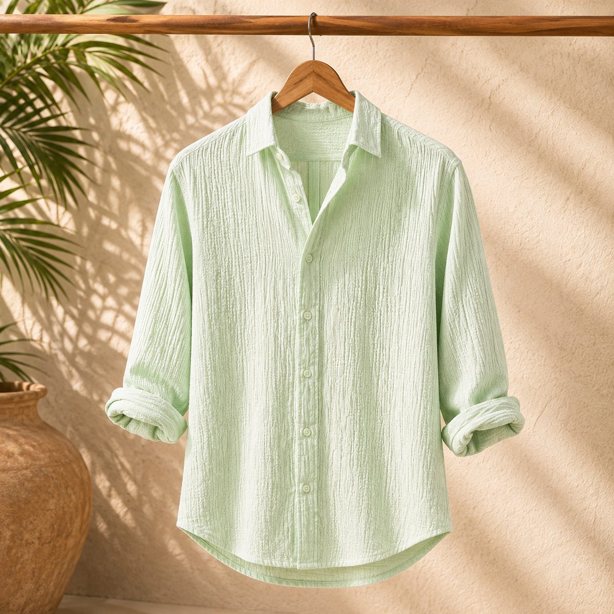 Camisa de lino y algodón Ravello