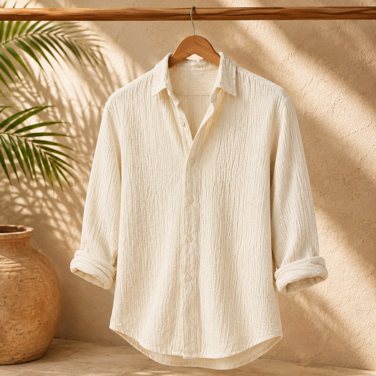 Camisa de lino y algodón Ravello