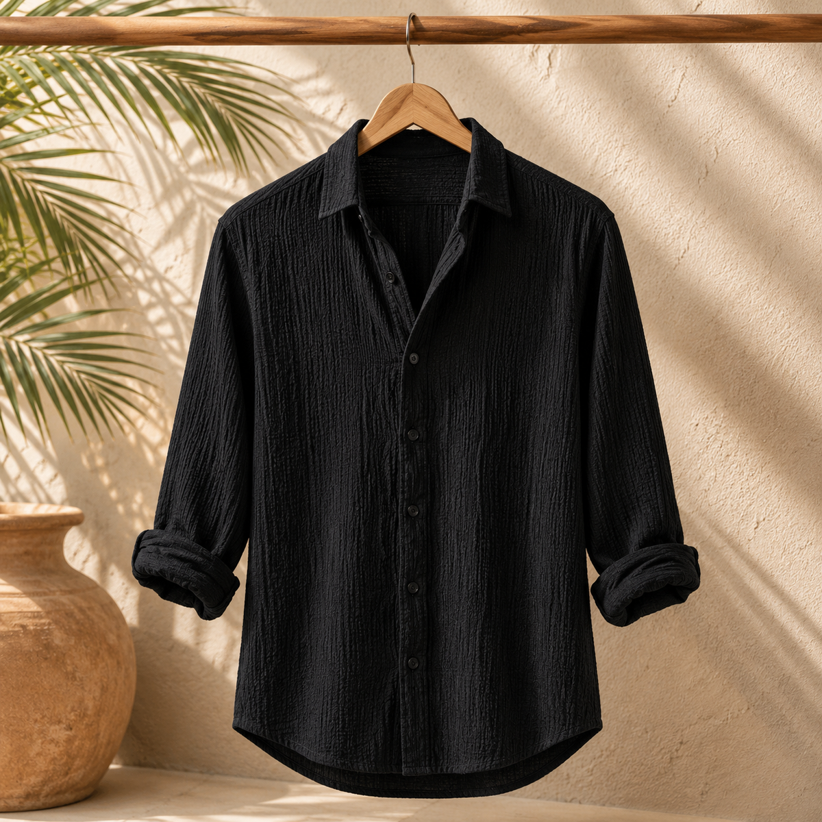 Camisa de lino y algodón Ravello