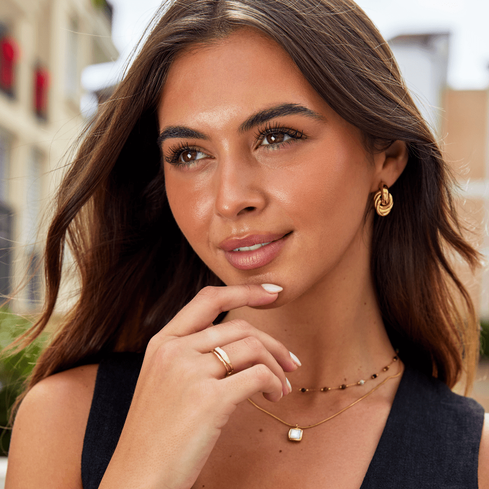 Aretes de plata retorcidos Sofia