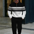 Lucas - Conjunto masculino casual de jersey estampado y pantalón de Valerina Milano