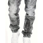 Vaqueros elásticos creativos para hombre, de estilo minimalista, ideales para el verano, estilo emo