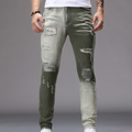 Vaquero slim roto degradado para hombre