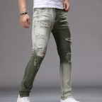 Vaquero slim roto degradado para hombre
