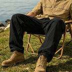 Pantalón cargo de algodón y lino para hombre