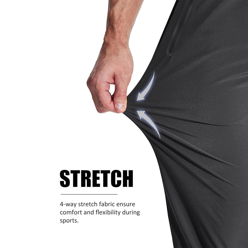 Pantalón deportivo ligero para hombre con bolsillos de cremallera