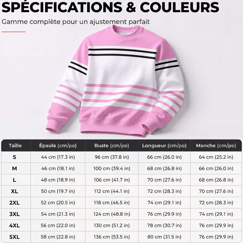 Sudadera de manga larga de rayas y colorblock para hombre