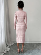 Conjunto de tweed a cuadros Beverly